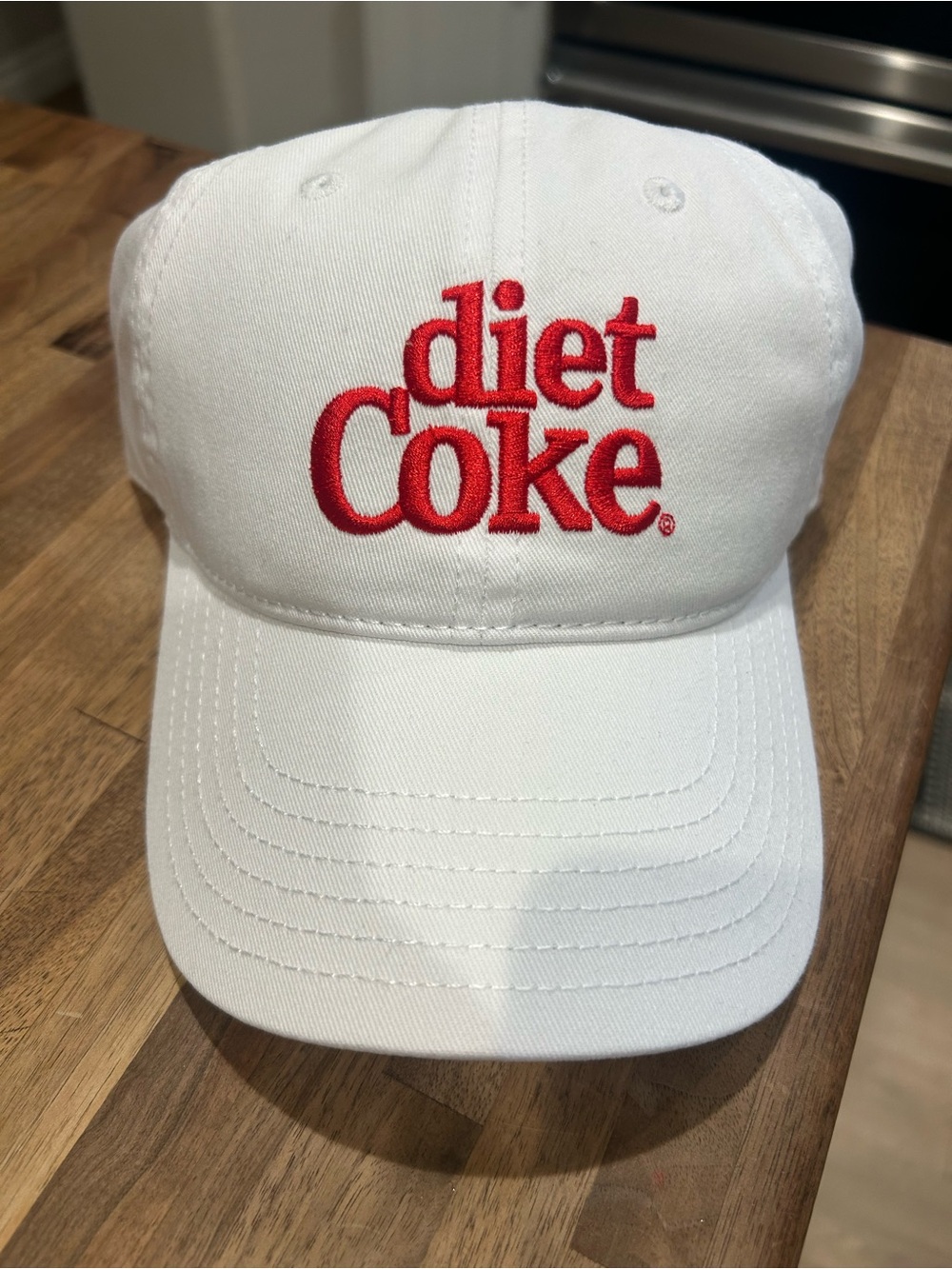 Coca Cola Diet Coke White Baseball Cap with Red Logo